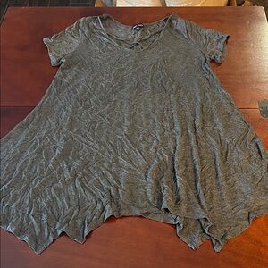 Heather Gray Women's Short Sleeve tunic Tee